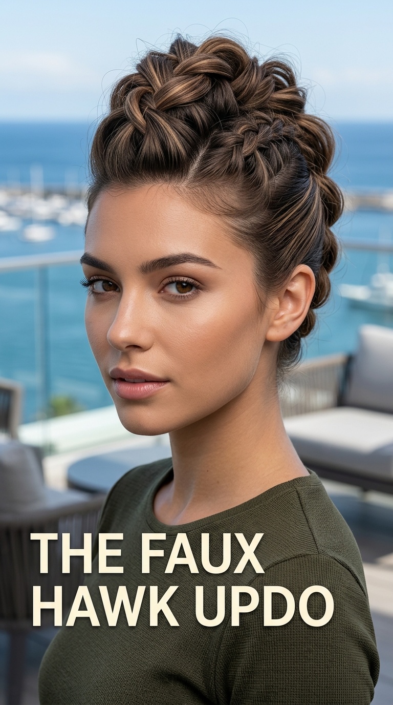 The Faux Hawk Updo