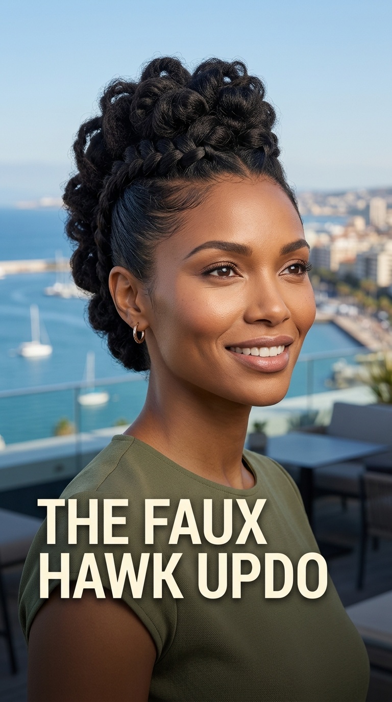 The Faux Hawk Updo