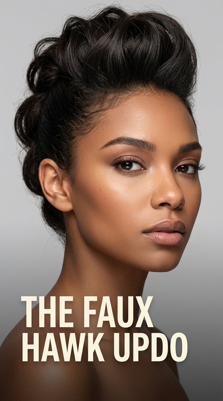 The Faux Hawk Updo