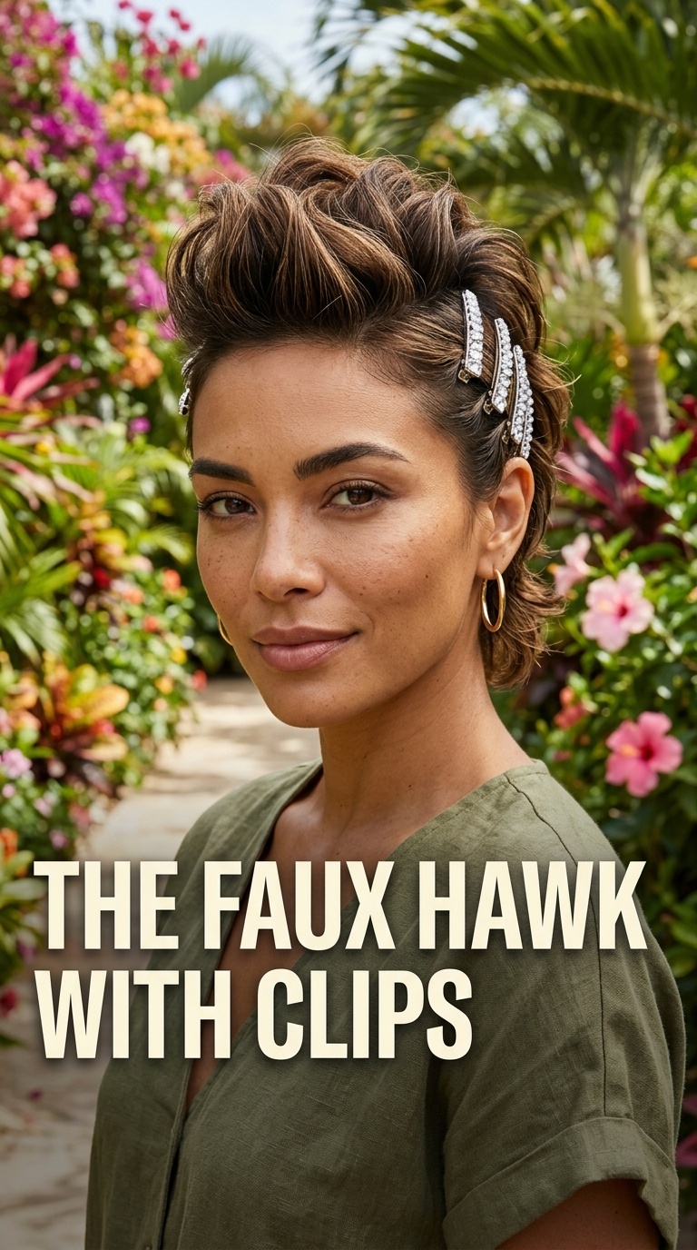 The Faux Hawk with Clips
