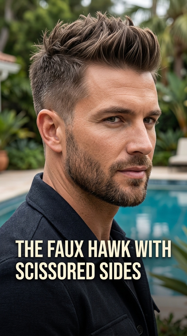 The Faux Hawk with Scissored Sides