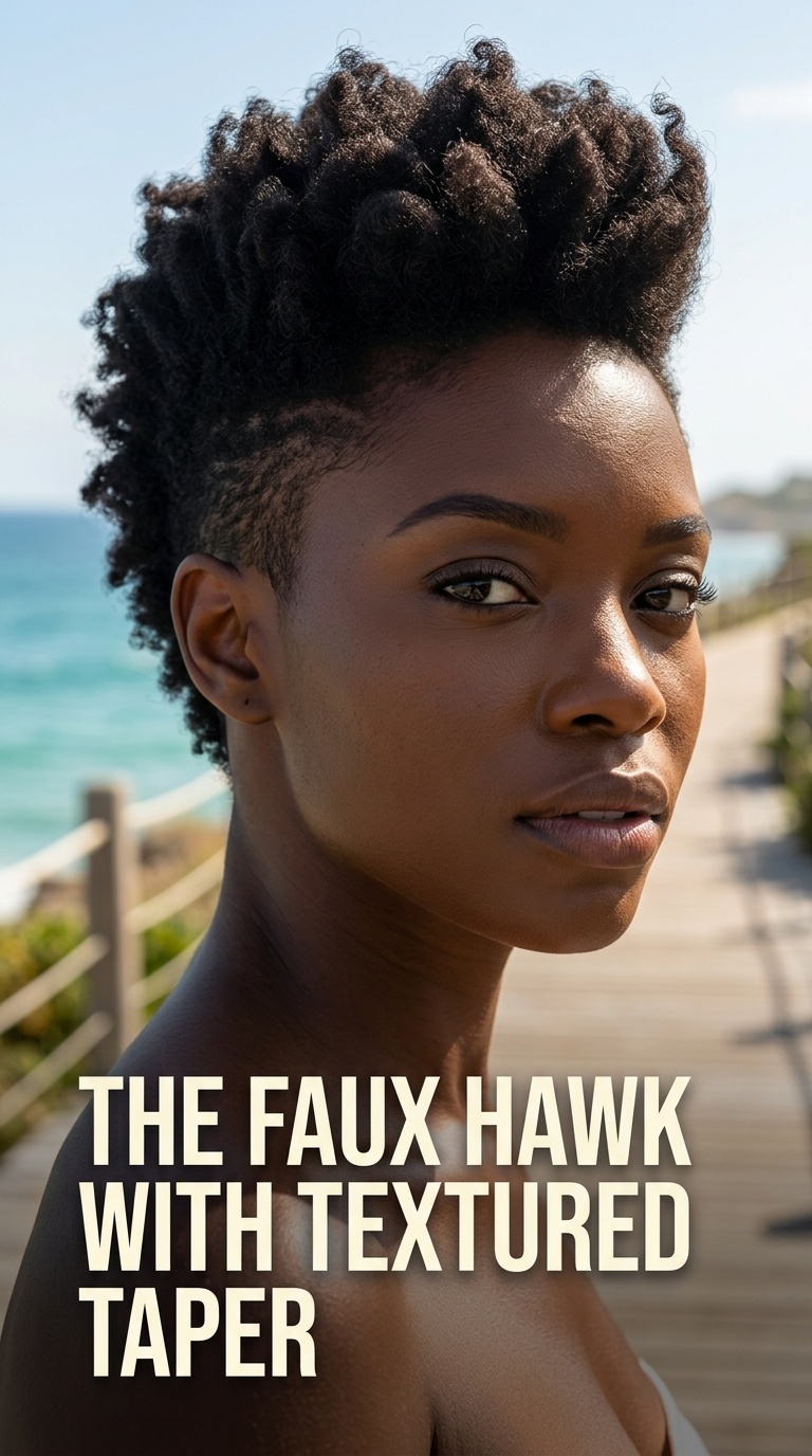 The Faux Hawk with Textured Taper