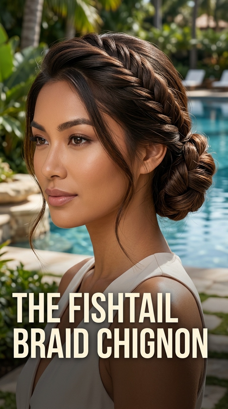 The Fishtail Braid Chignon