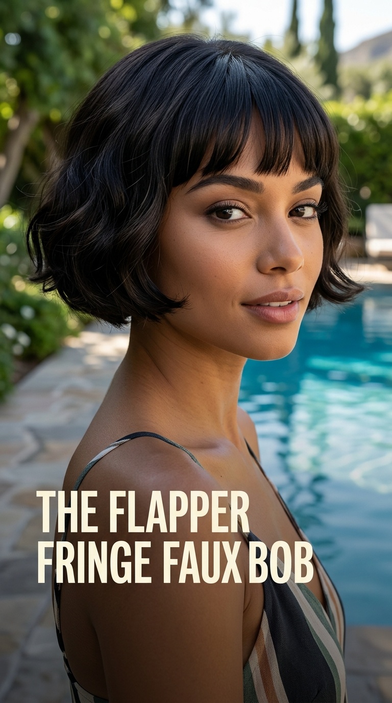 The Flapper Fringe Faux Bob