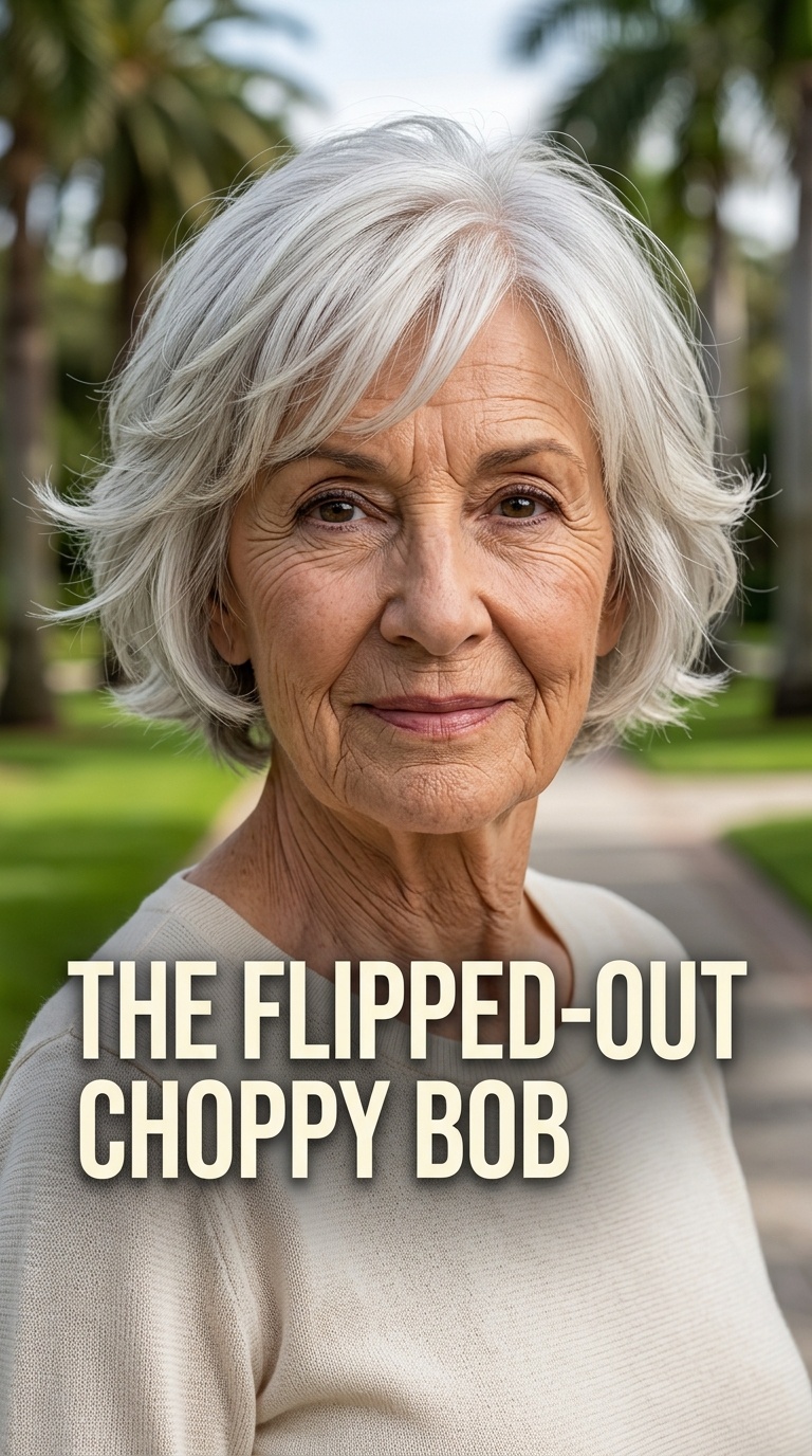 The Flipped-Out Choppy Bob