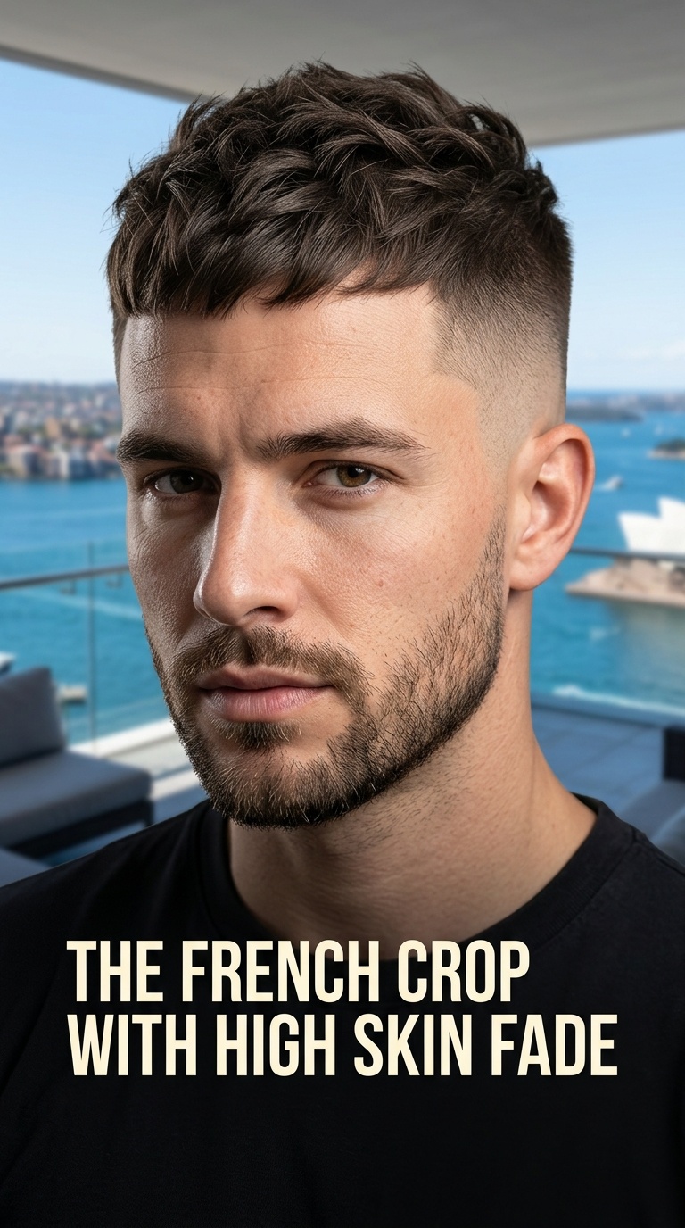The French Crop with High Skin Fade