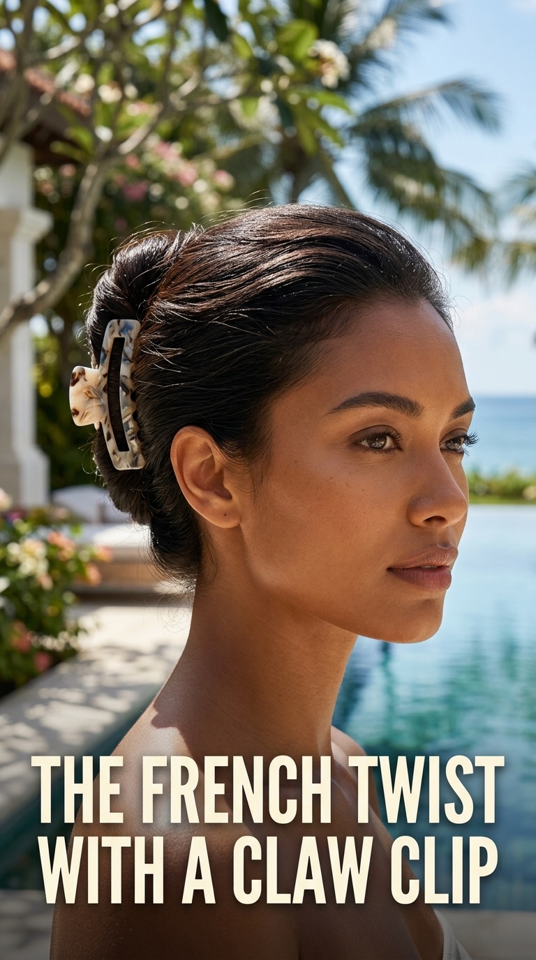 The French Twist with a Claw Clip