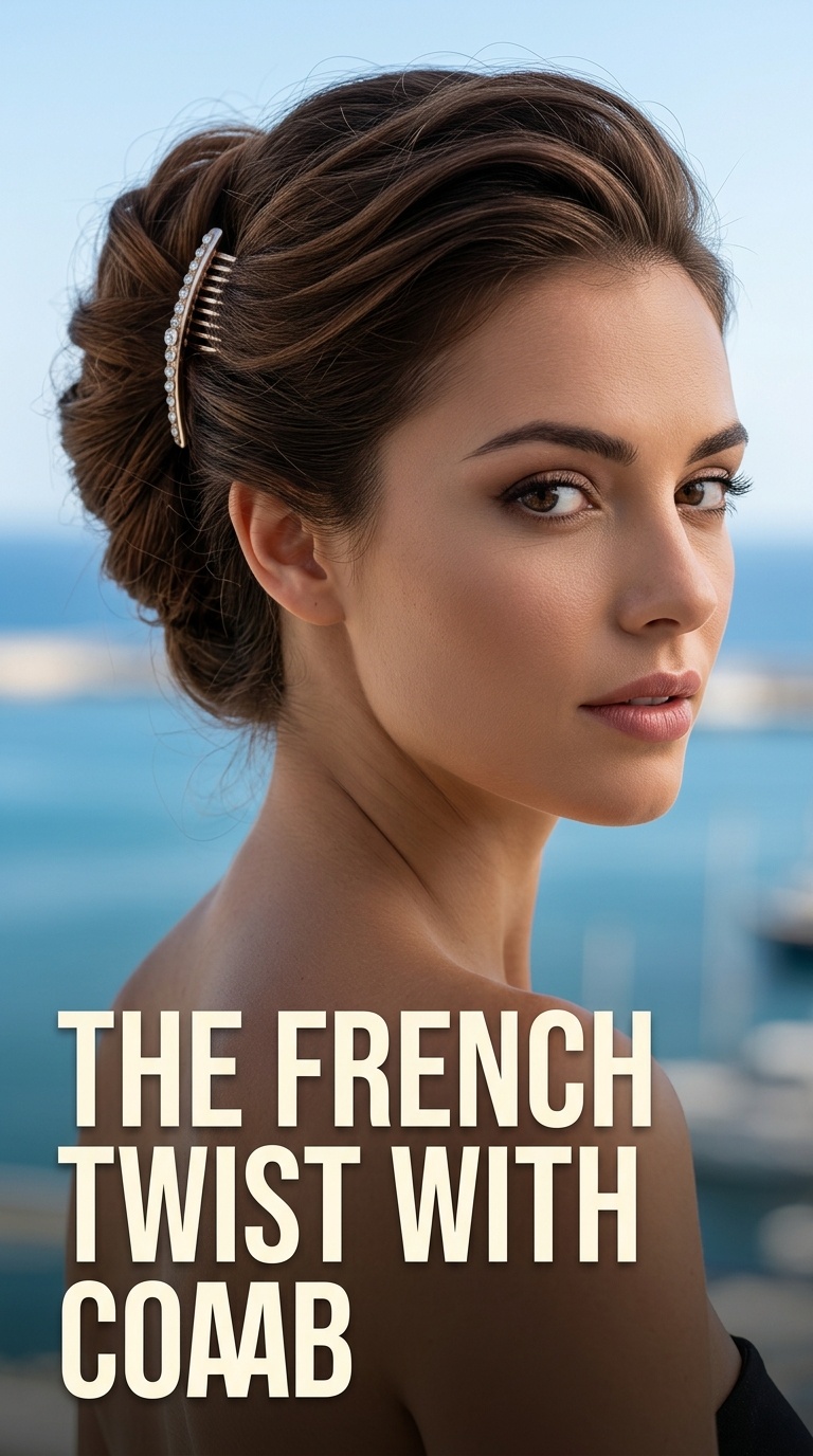 The French Twist with a Comb