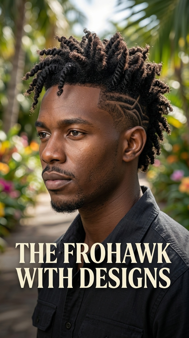 The Frohawk with Designs