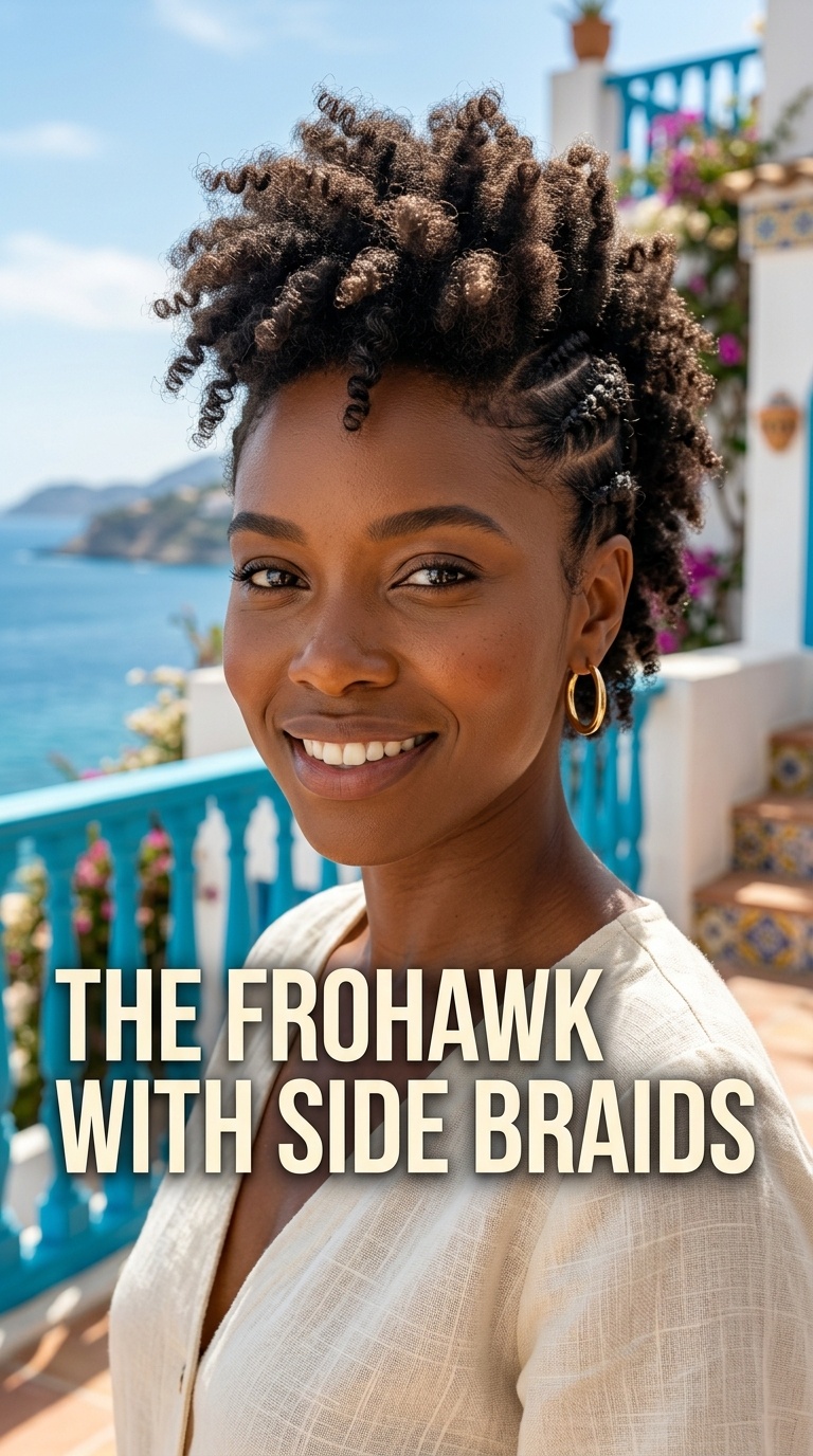 The Frohawk with Side Braids