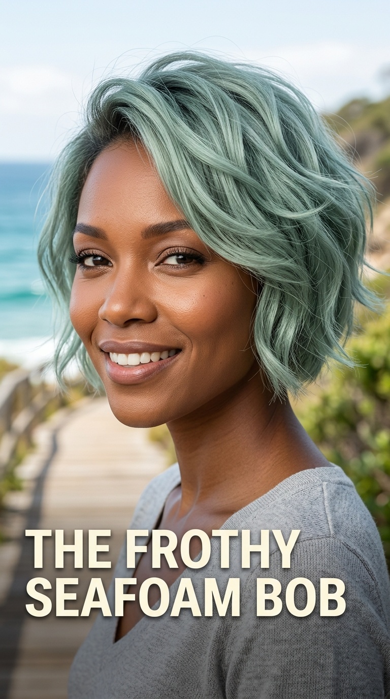 The Frothy Seafoam Bob