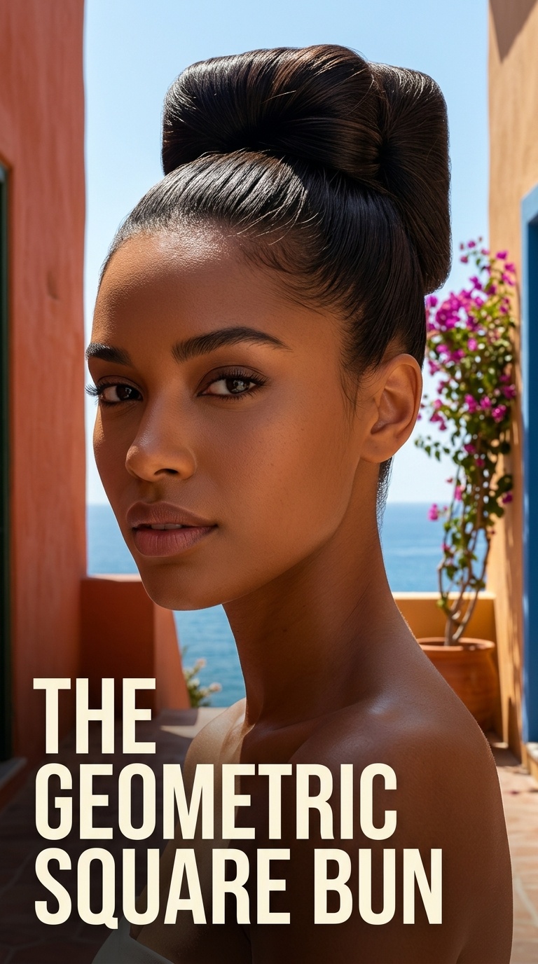 The Geometric Square Bun
