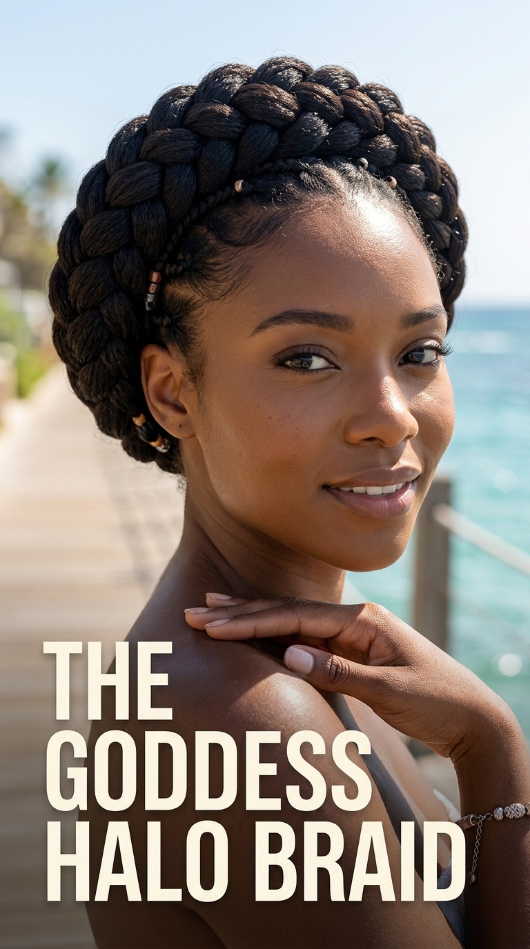 The Goddess Halo Braid