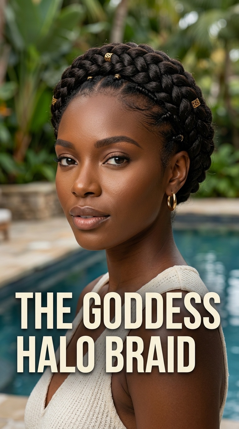 The Goddess Halo Braid