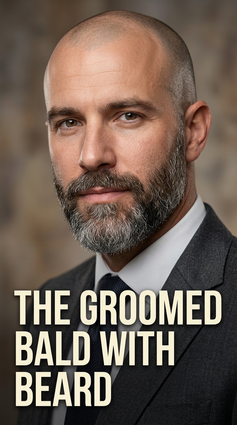 The Groomed Bald with Beard
