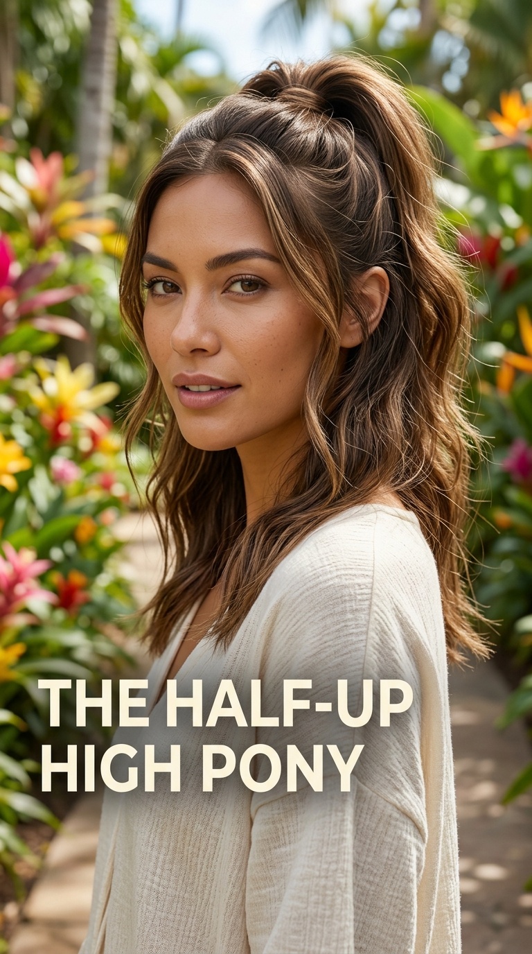 The Half-Up High Pony