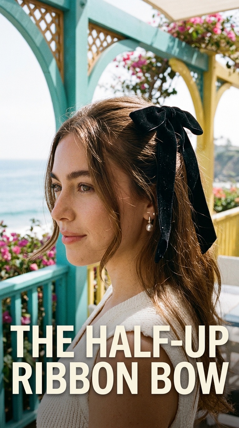 The Half-Up Ribbon Bow
