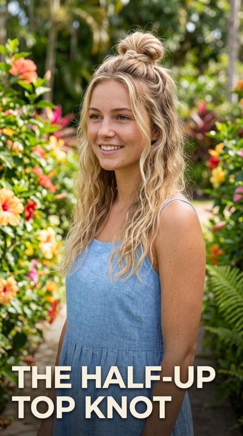 The Half-Up Top Knot