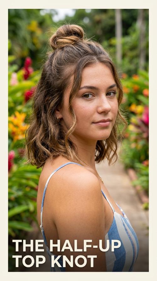 The Half-Up Top Knot