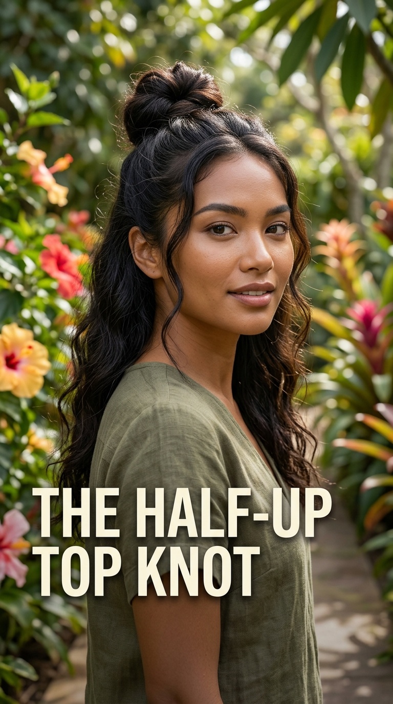 The Half-Up Top Knot