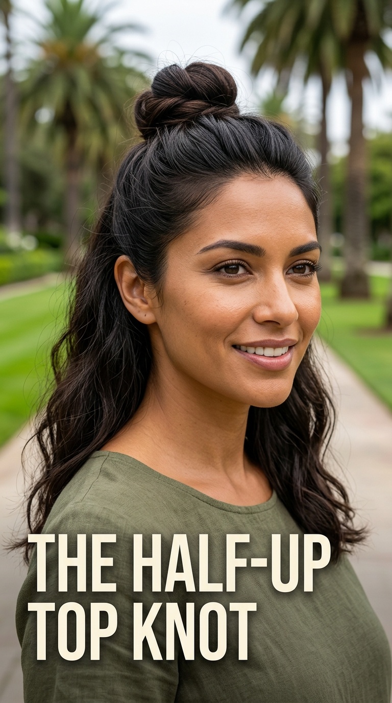 The Half-Up Top Knot