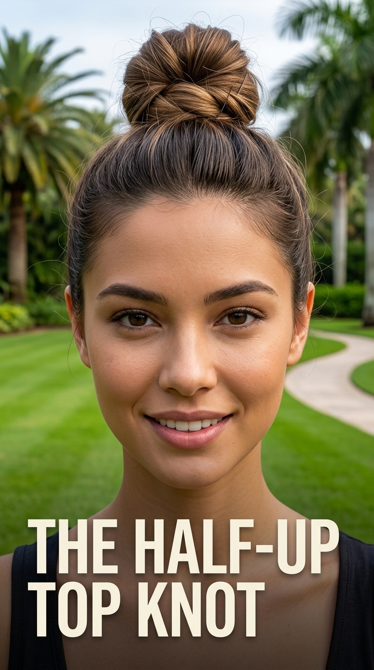 The Half-Up Top Knot