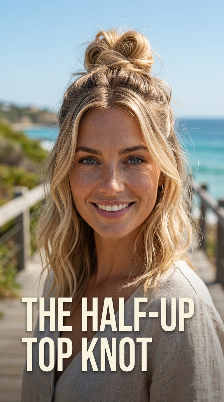 The Half-Up Top Knot