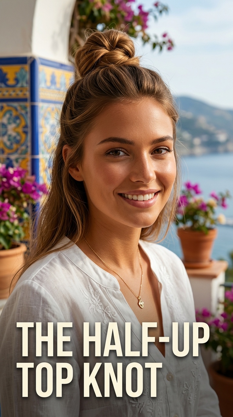 The Half-Up Top Knot
