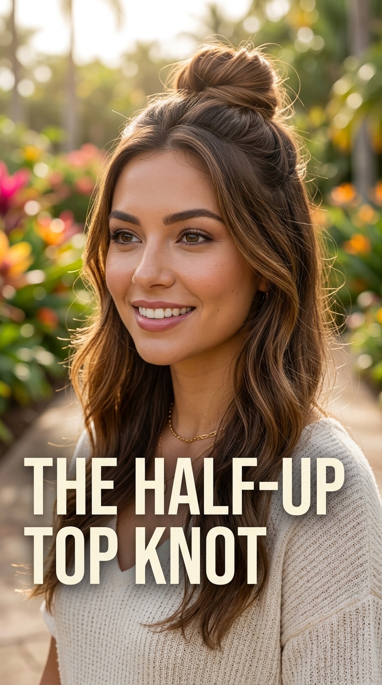The Half-Up Top Knot