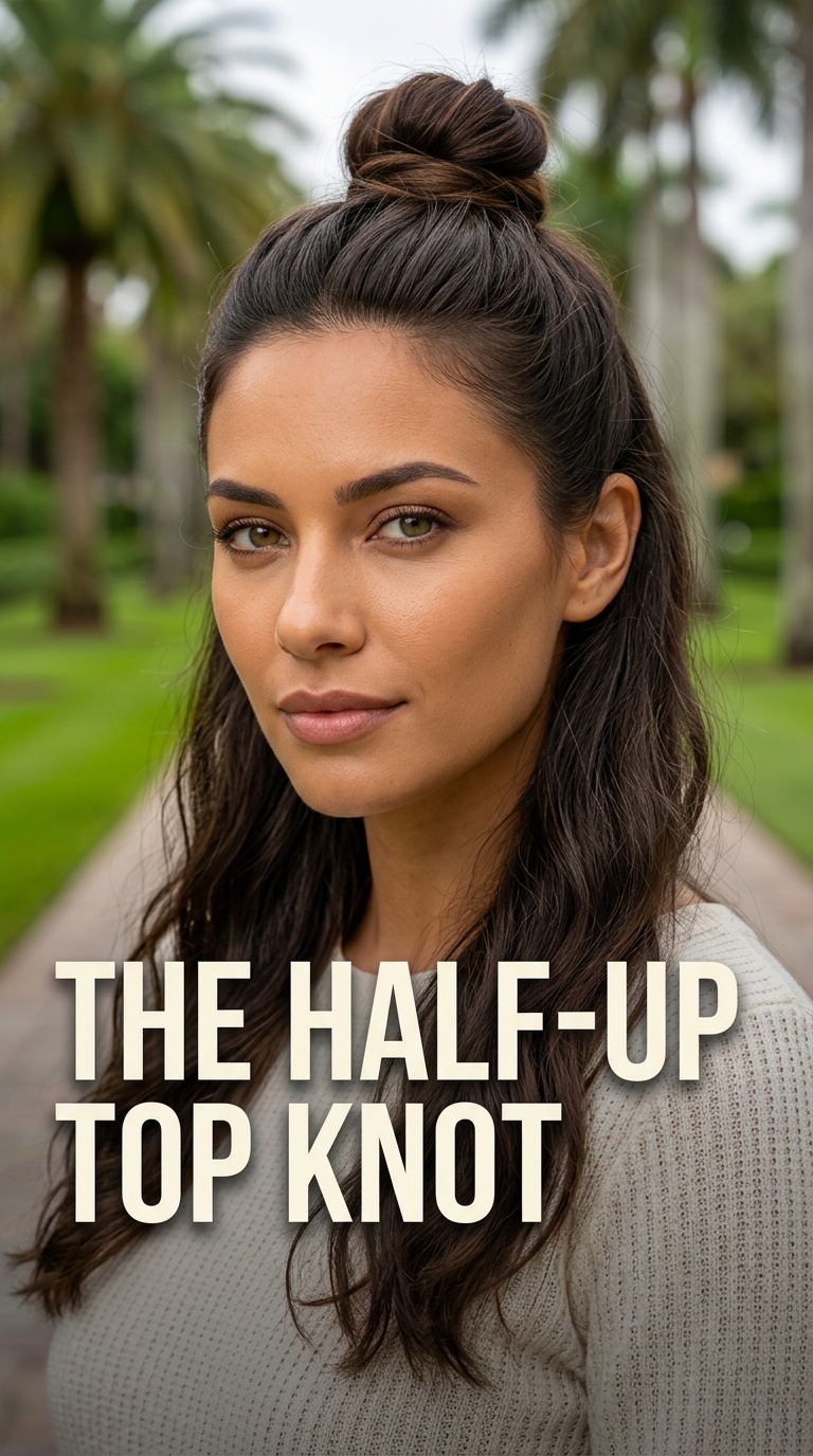 The Half-Up Top Knot
