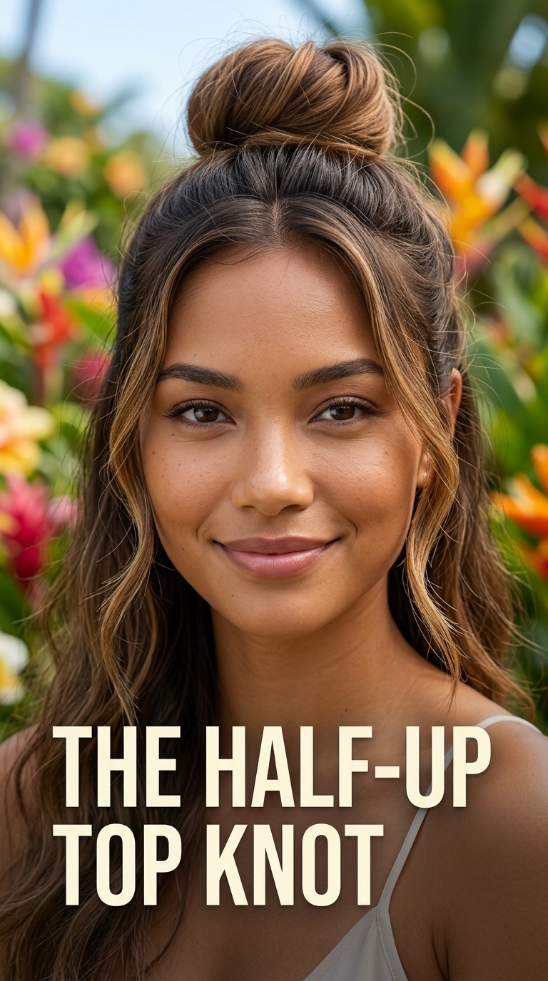 The Half-Up Top Knot
