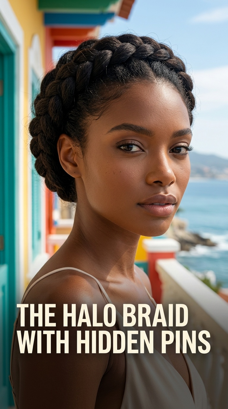 The Halo Braid with Hidden Pins