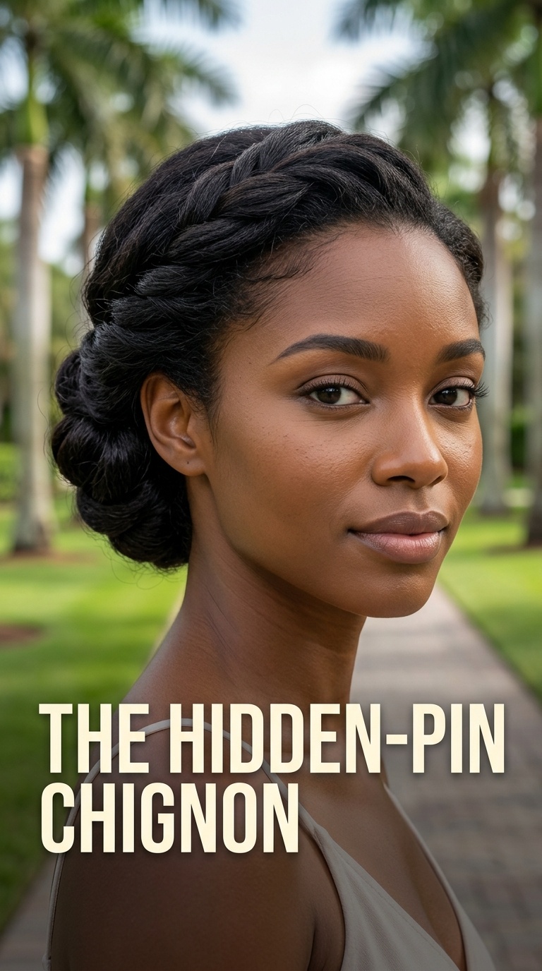 The Hidden-Pin Chignon