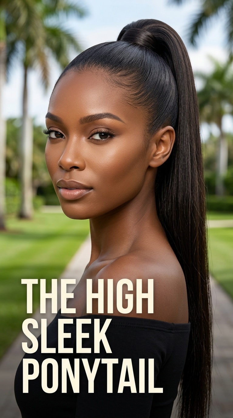 The High Sleek Ponytail