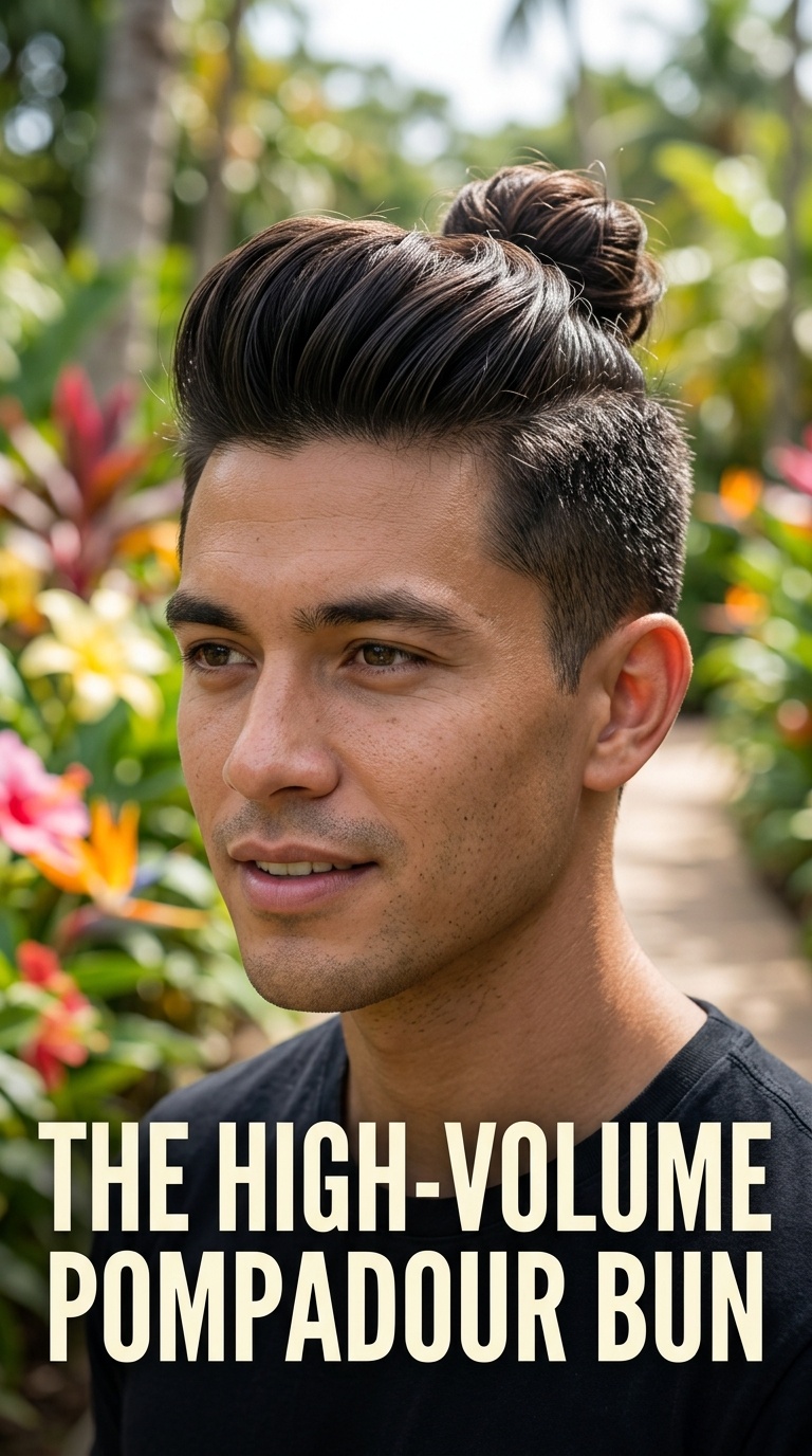 The High-Volume Pompadour Bun