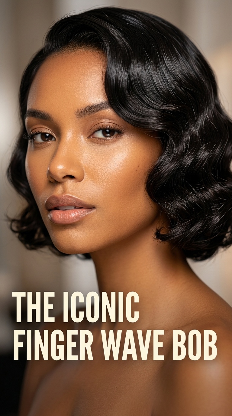 The Iconic Finger Wave Bob