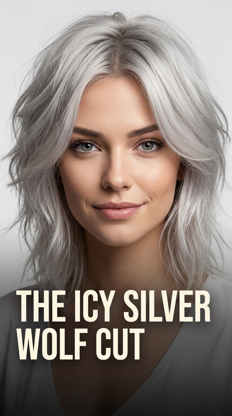 The Icy Silver Wolf Cut
