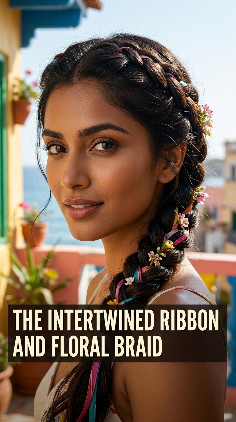 The Intertwined Ribbon and Floral Braid