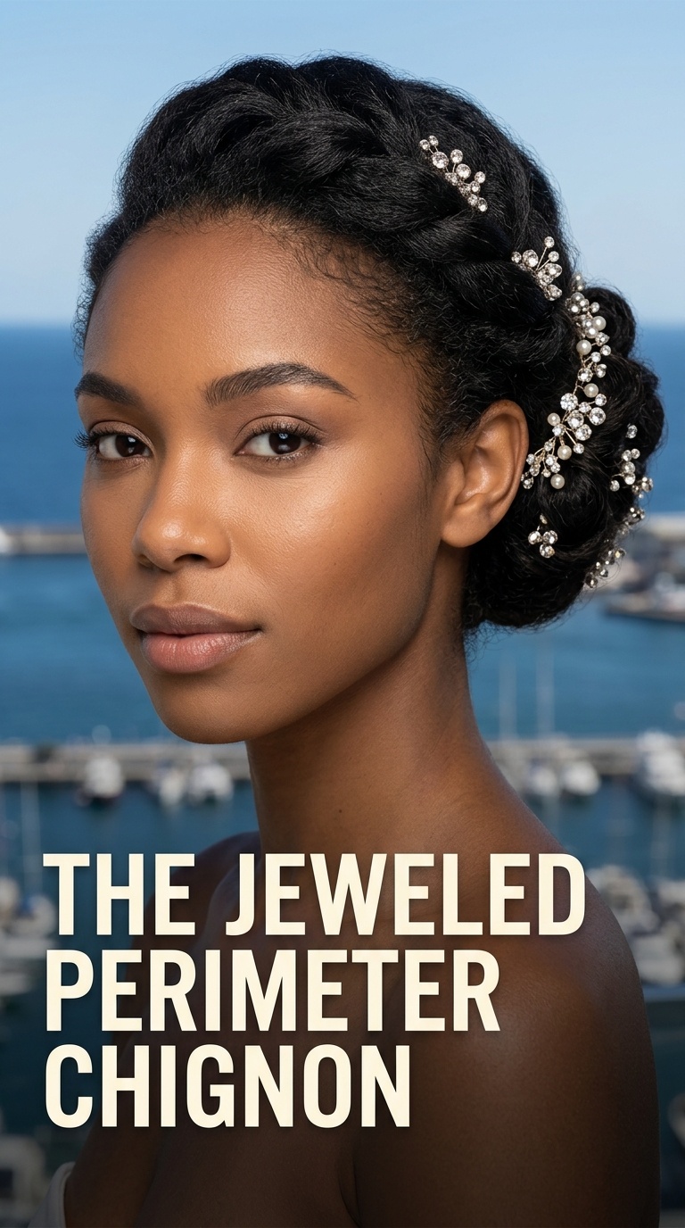 The Jeweled Perimeter Chignon