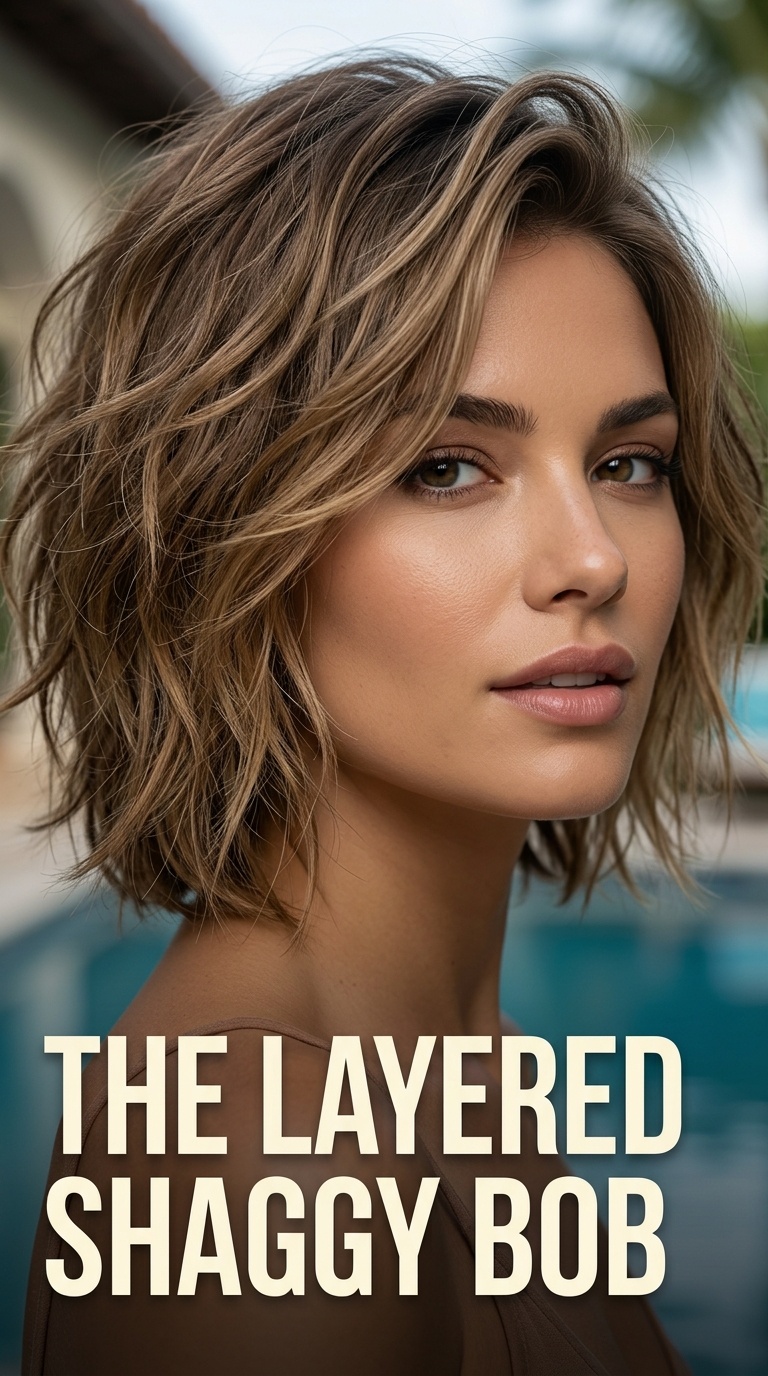 The Layered Shaggy Bob