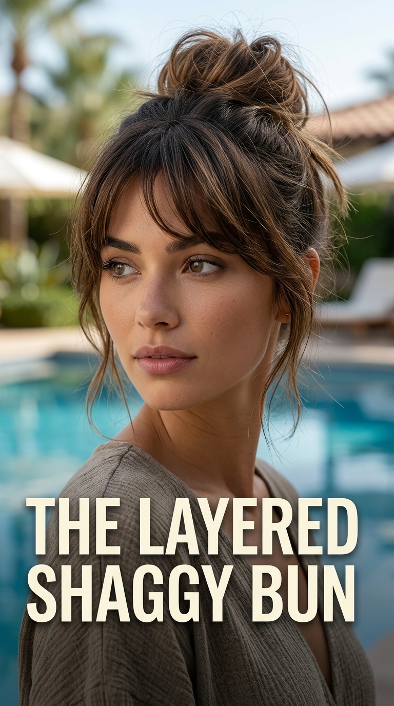 The Layered Shaggy Bun