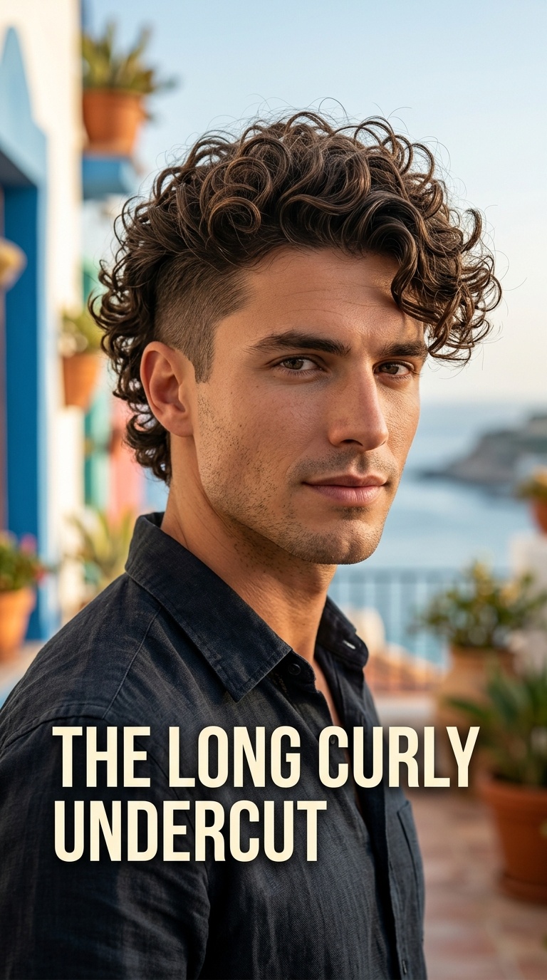 The Long Curly Undercut