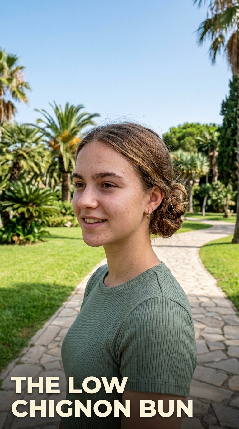 The Low Chignon Bun