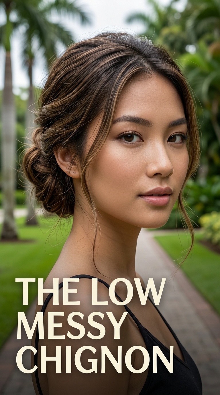The Low Messy Chignon