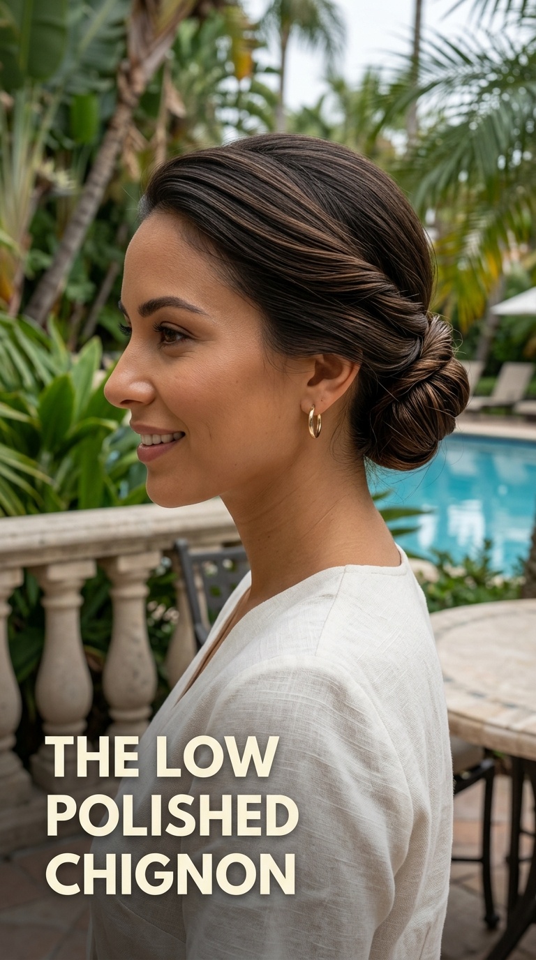 The Low Polished Chignon