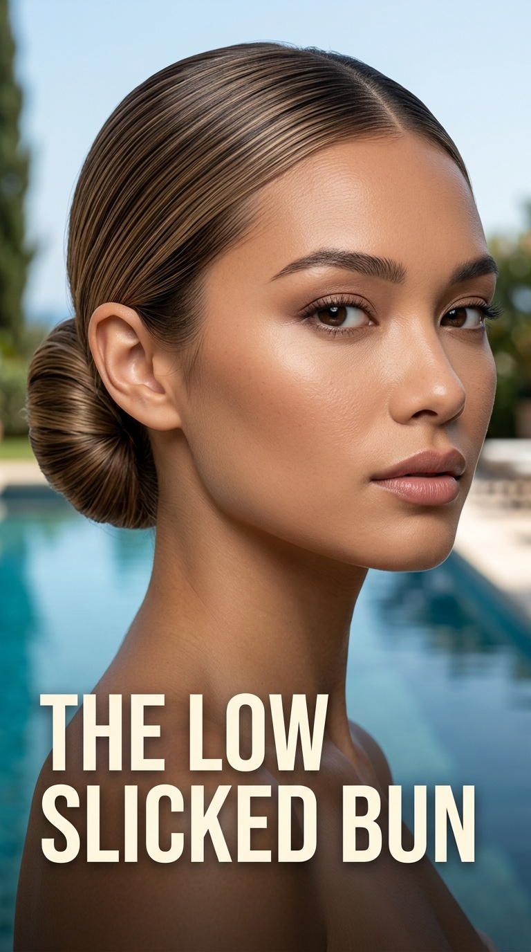 The Low Slicked Bun