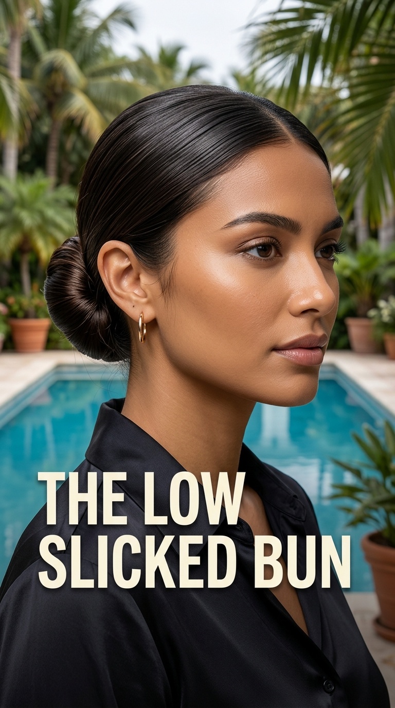 The Low Slicked Bun