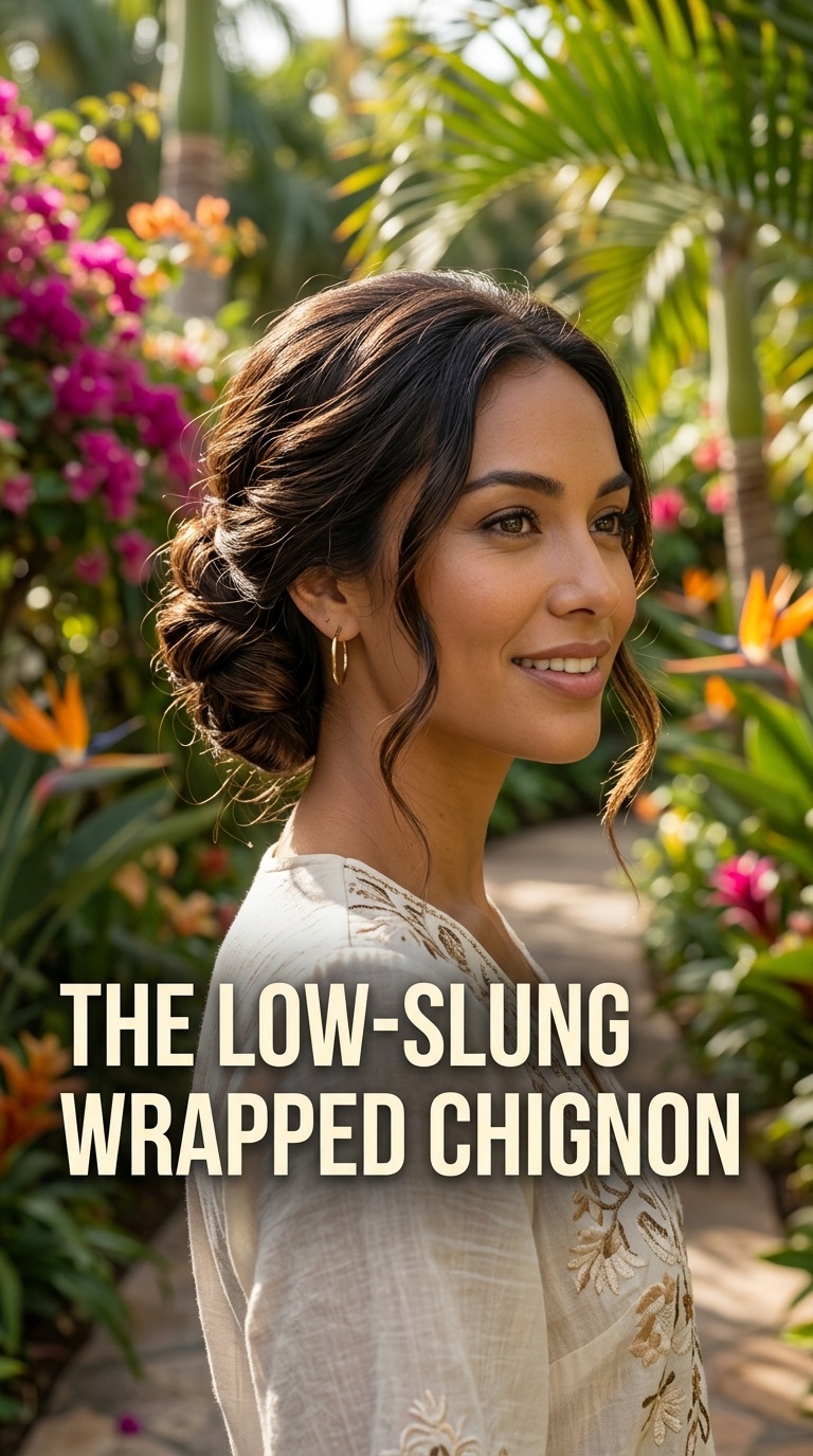 The Low-Slung Wrapped Chignon