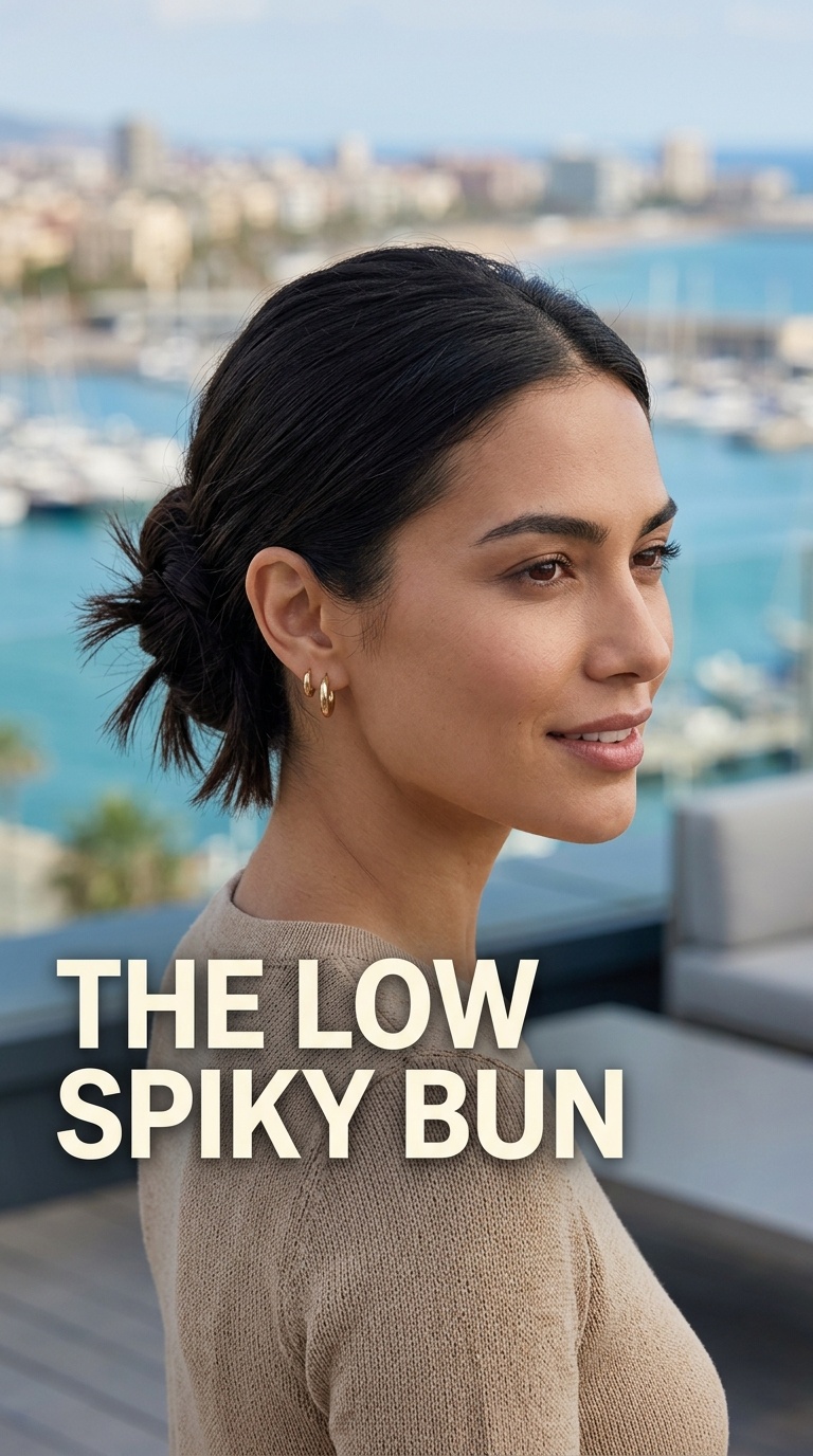 The Low Spiky Bun