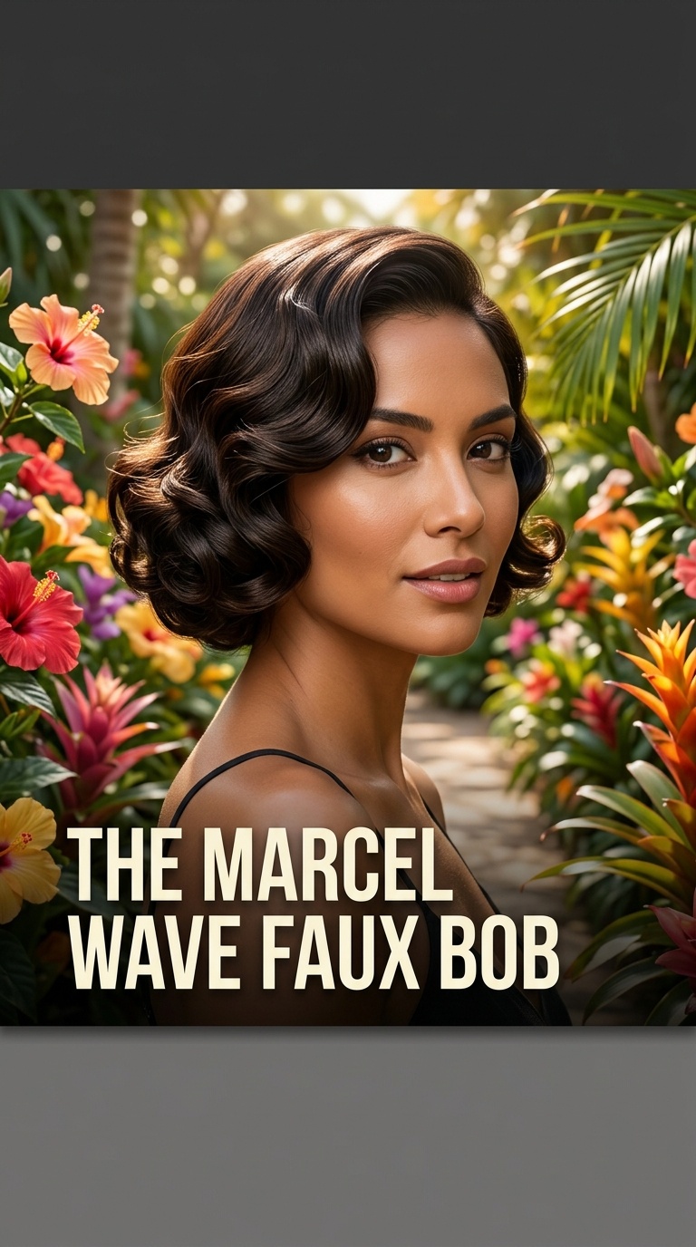 The Marcel Wave Faux Bob